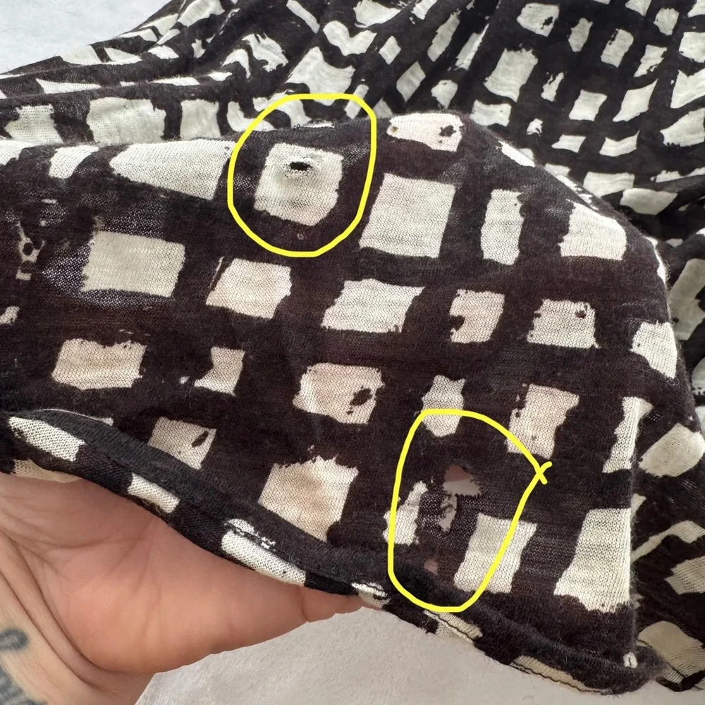 Samantha Sung Rare 100% Wool Audrey Dress Window Pane Geometric Squares Brown M - Picture 9 of 14